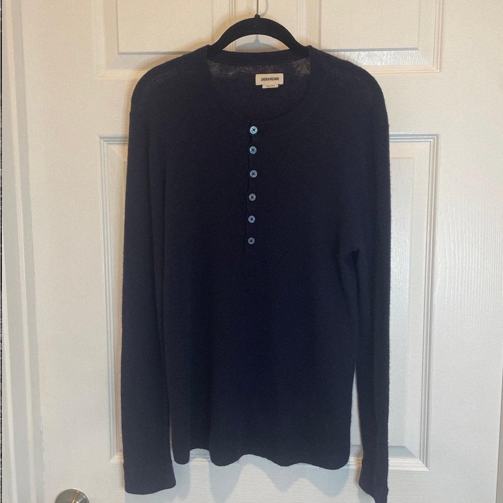Zadig & Voltaire blue navy sweater men ’s Sz: L